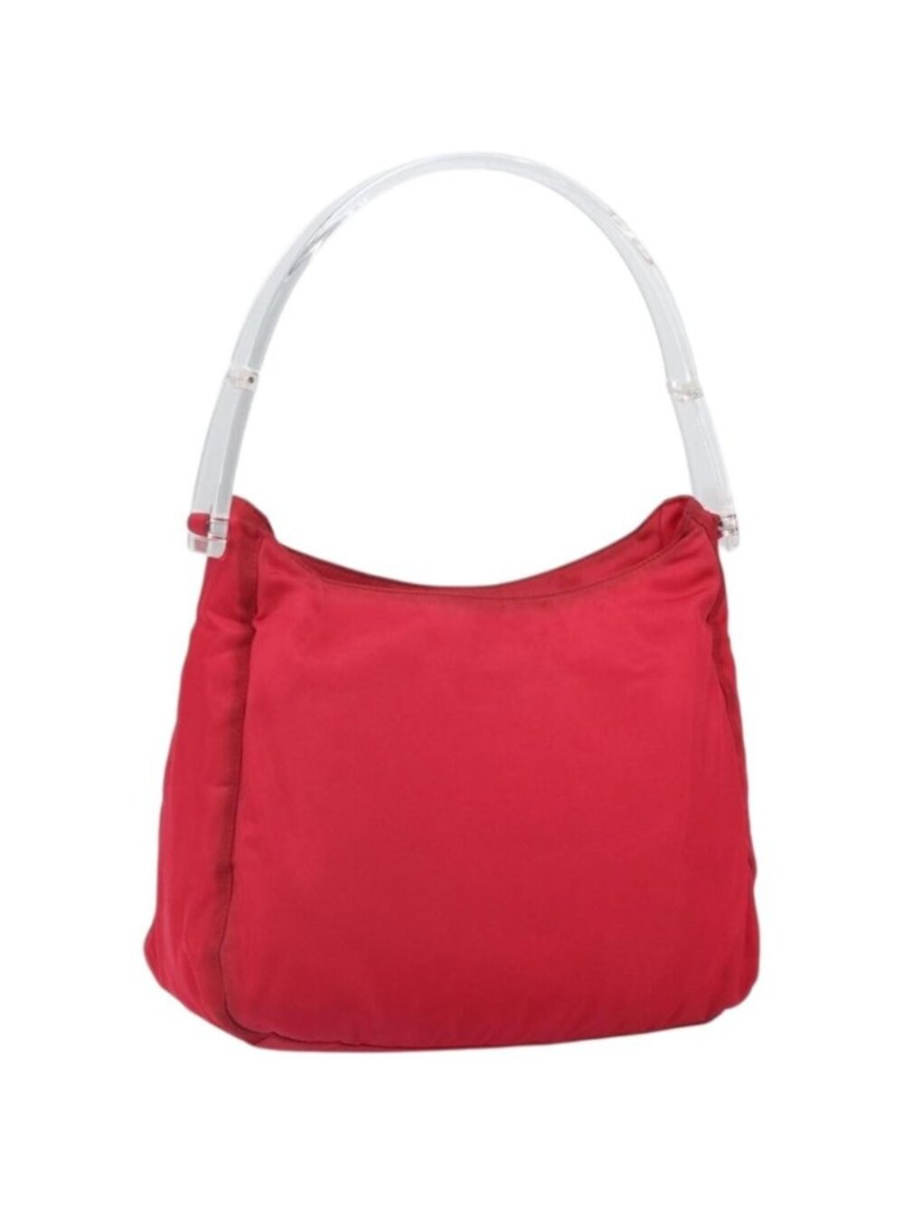 PRADA Tote Bag Nylon plastic Red